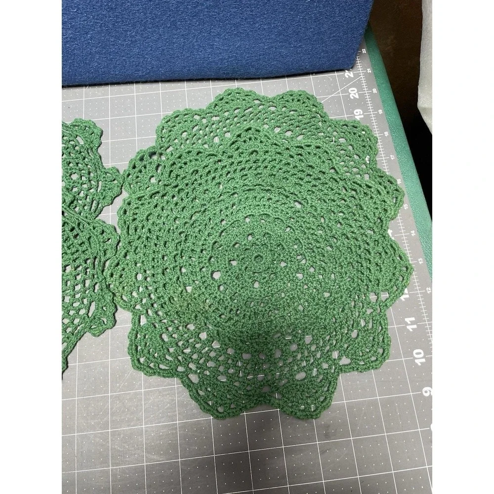 12 Pieces Hand Crochet Lace‎ Doily Cotton Coasters Table Mats